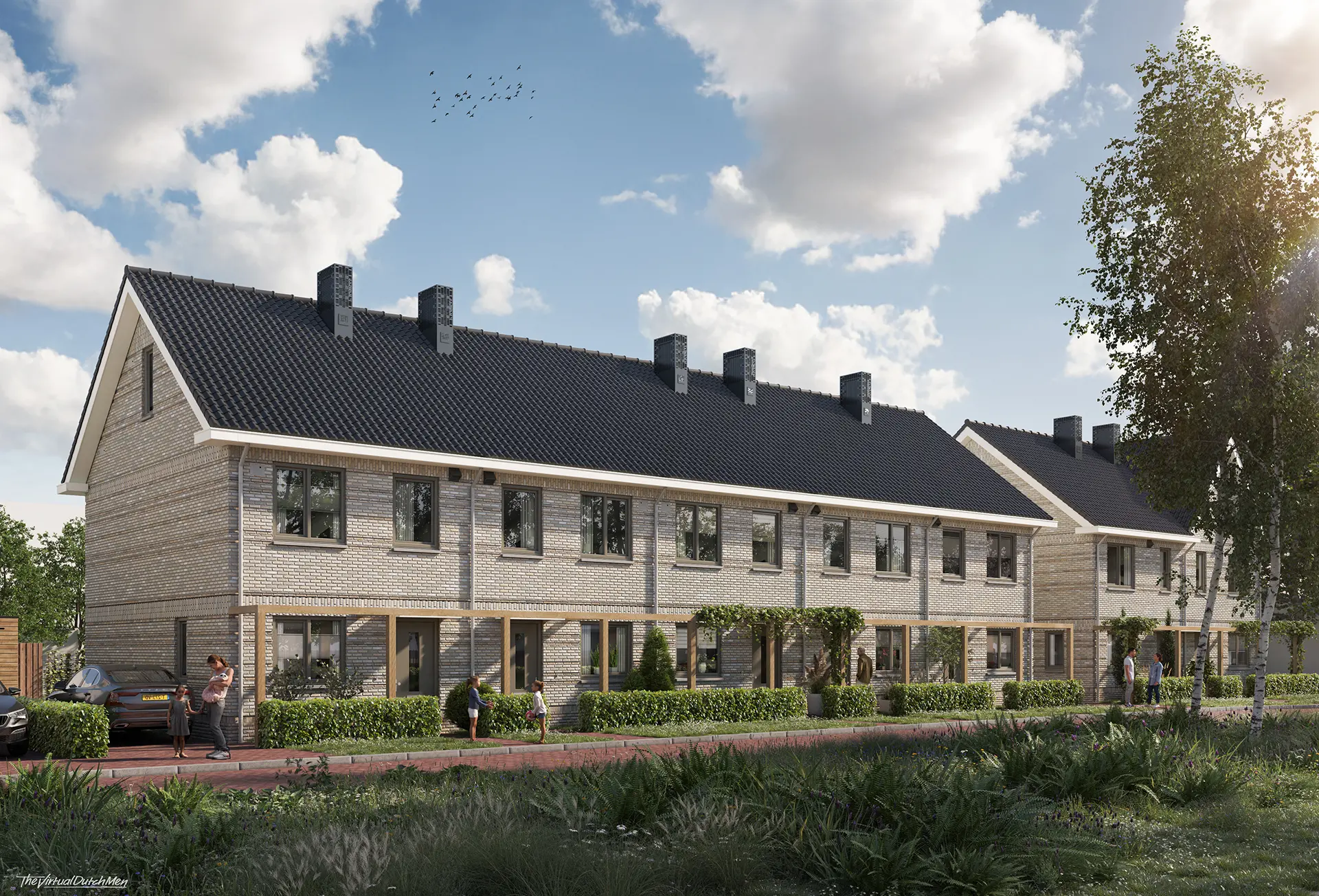 Het dozijn | Heiveldhoef Artist impression van de woning 6 tot en met 12
